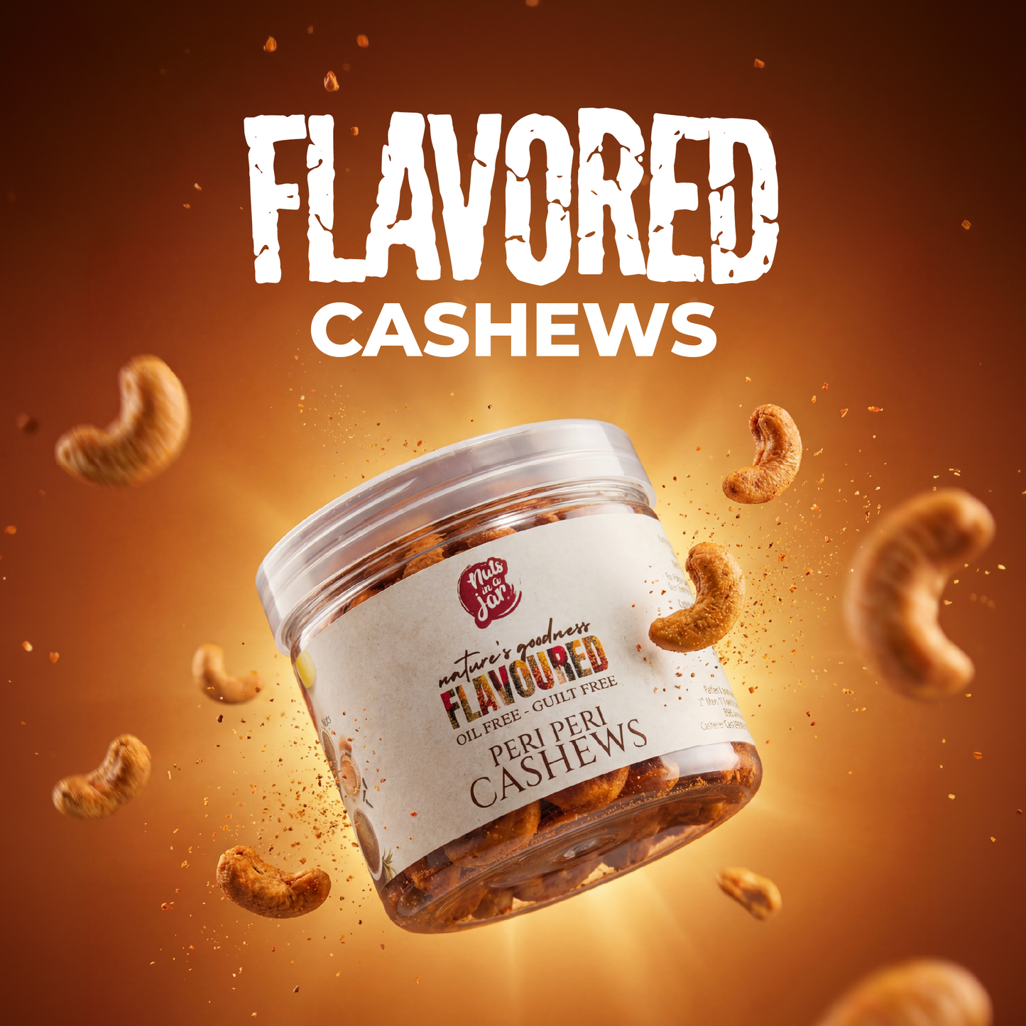 Flavored Cashews – Roasted Peri Peri Cashews