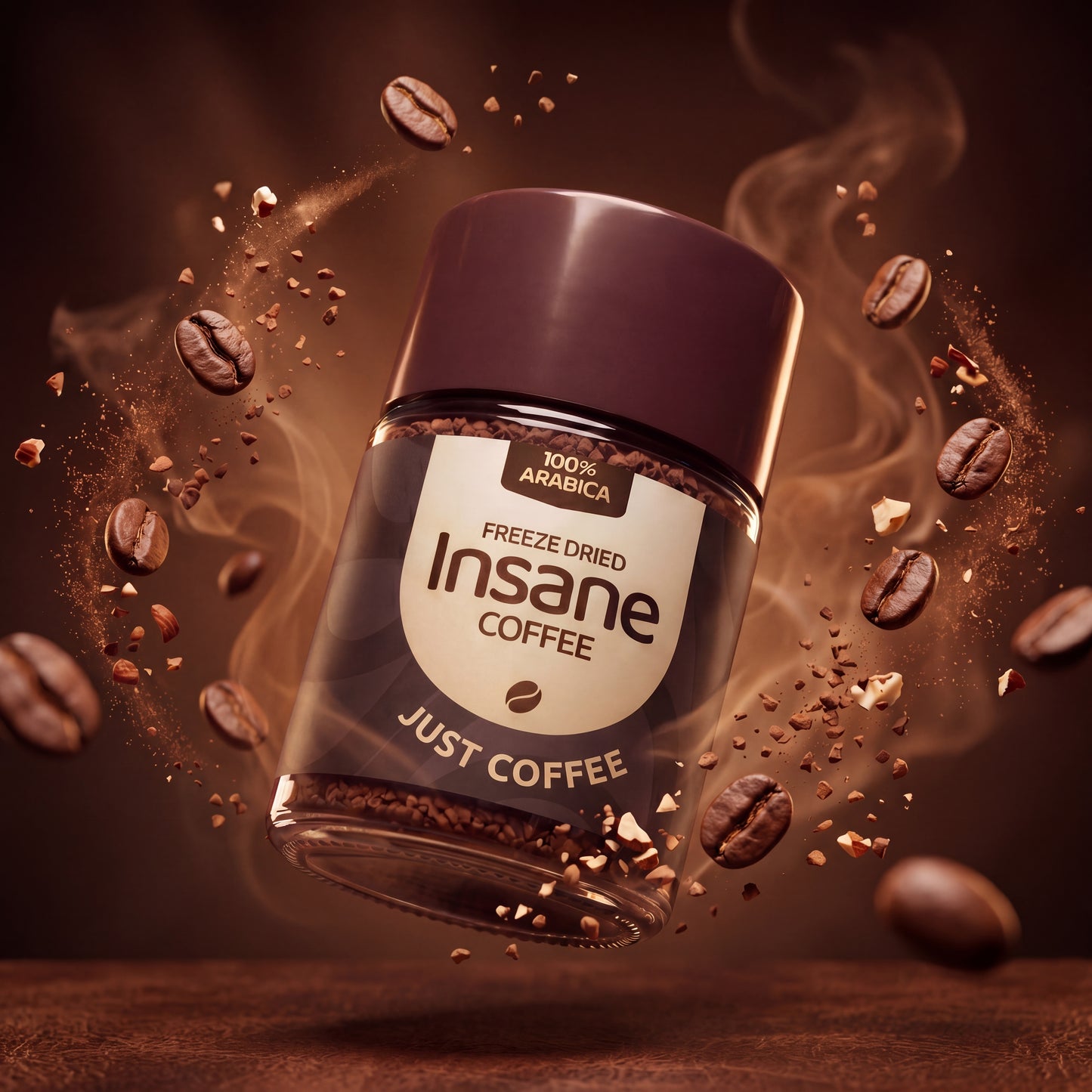 Insane Coffee Freeze Dried Just Coffee 50 Grams