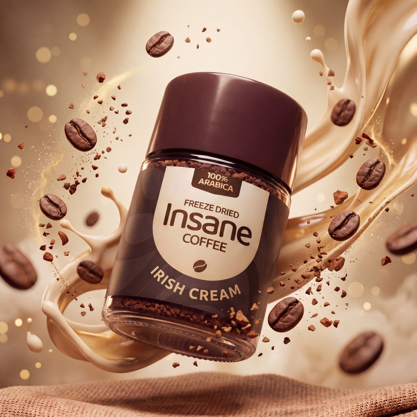 Insane Coffee Freeze Dried Irish Cream 50 Grams