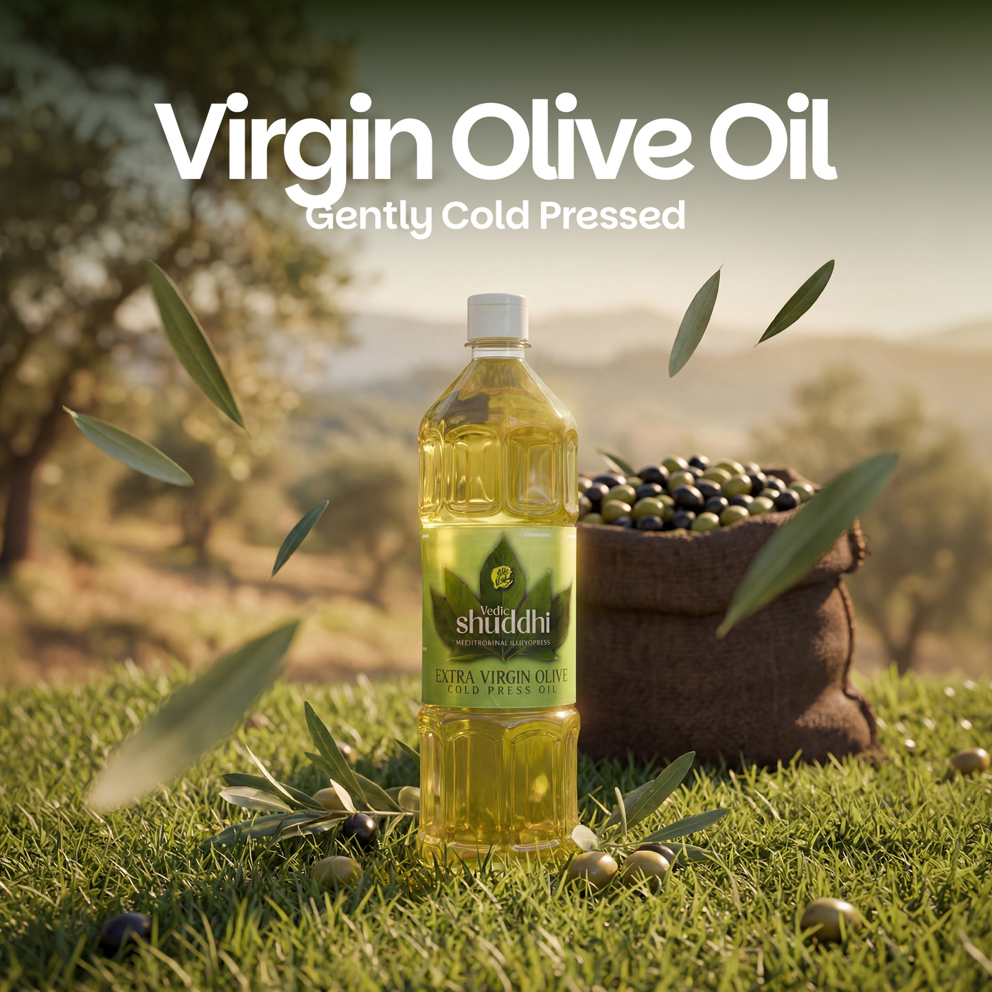 Vedic Shuddhi Organic Extra Virgin Olive Cold Press Oils 1000ml