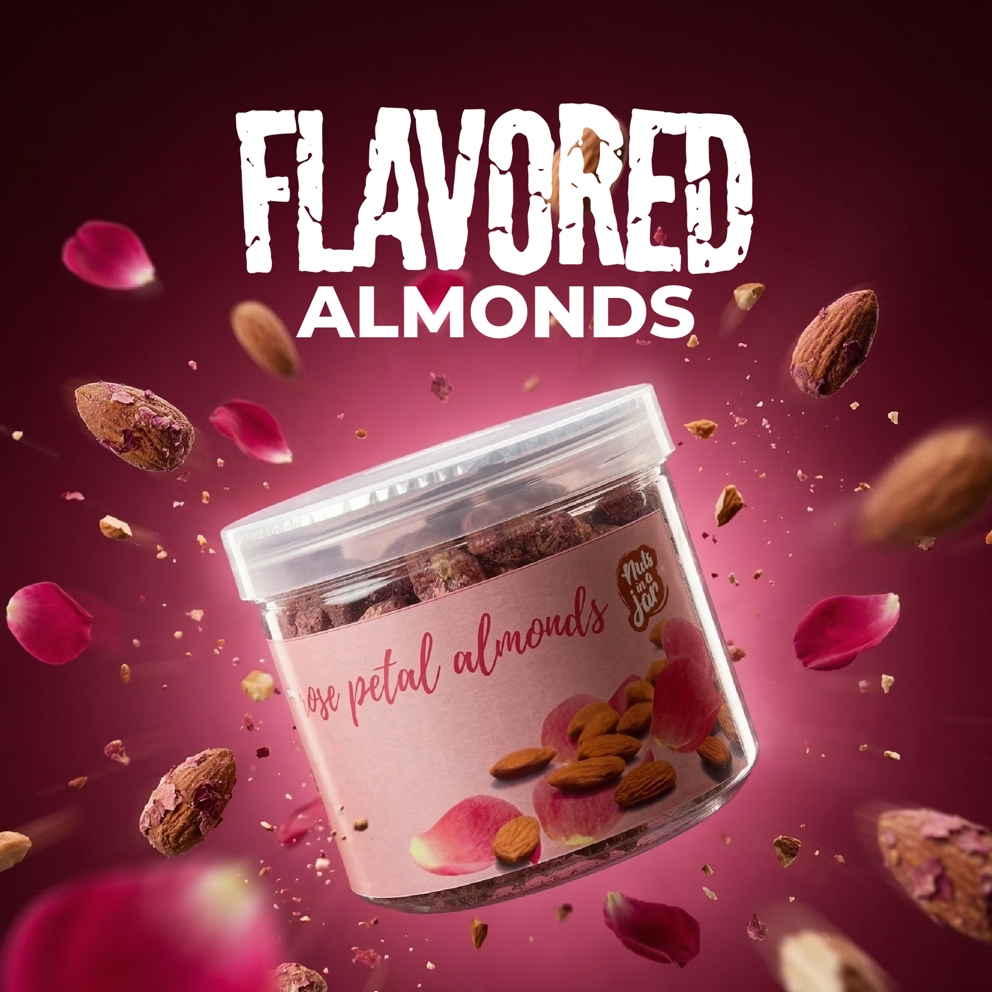Flavoured Almonds Rose Petal – 250g