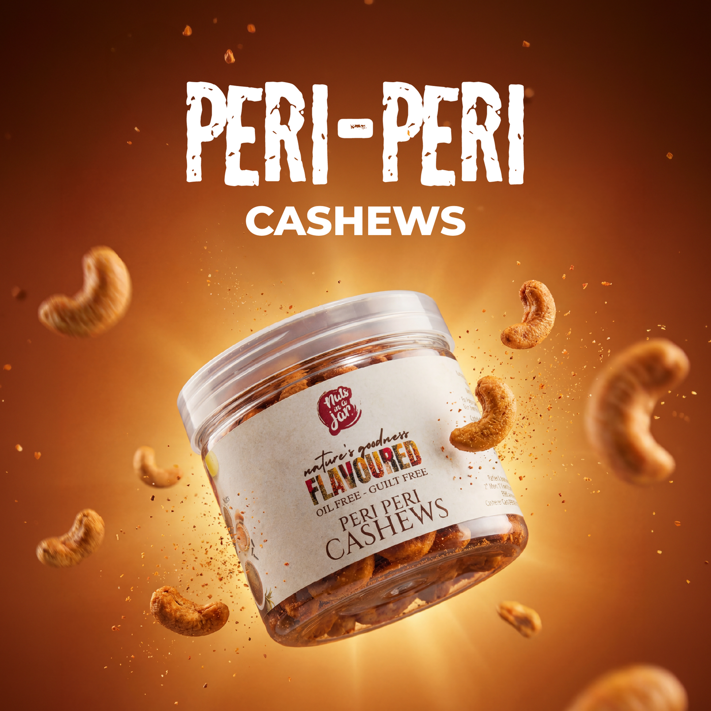 Flavoured Premium Peri-Peri Cashews 250 Grams