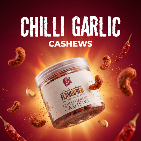 Flavoured Premium Chilli Garlic Cashews 250 Grams