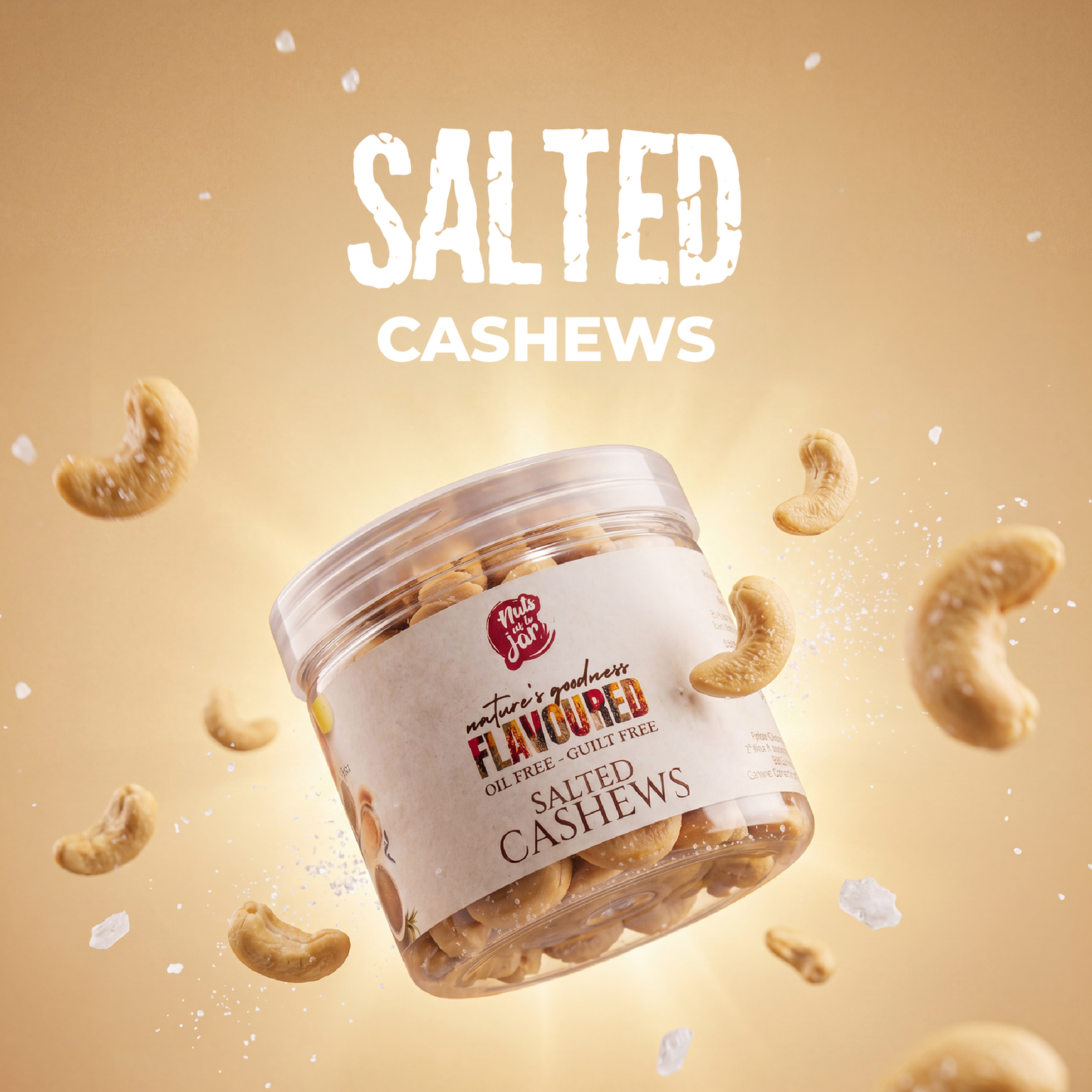 Flavoured Premium Salted Cashews 250 Grams