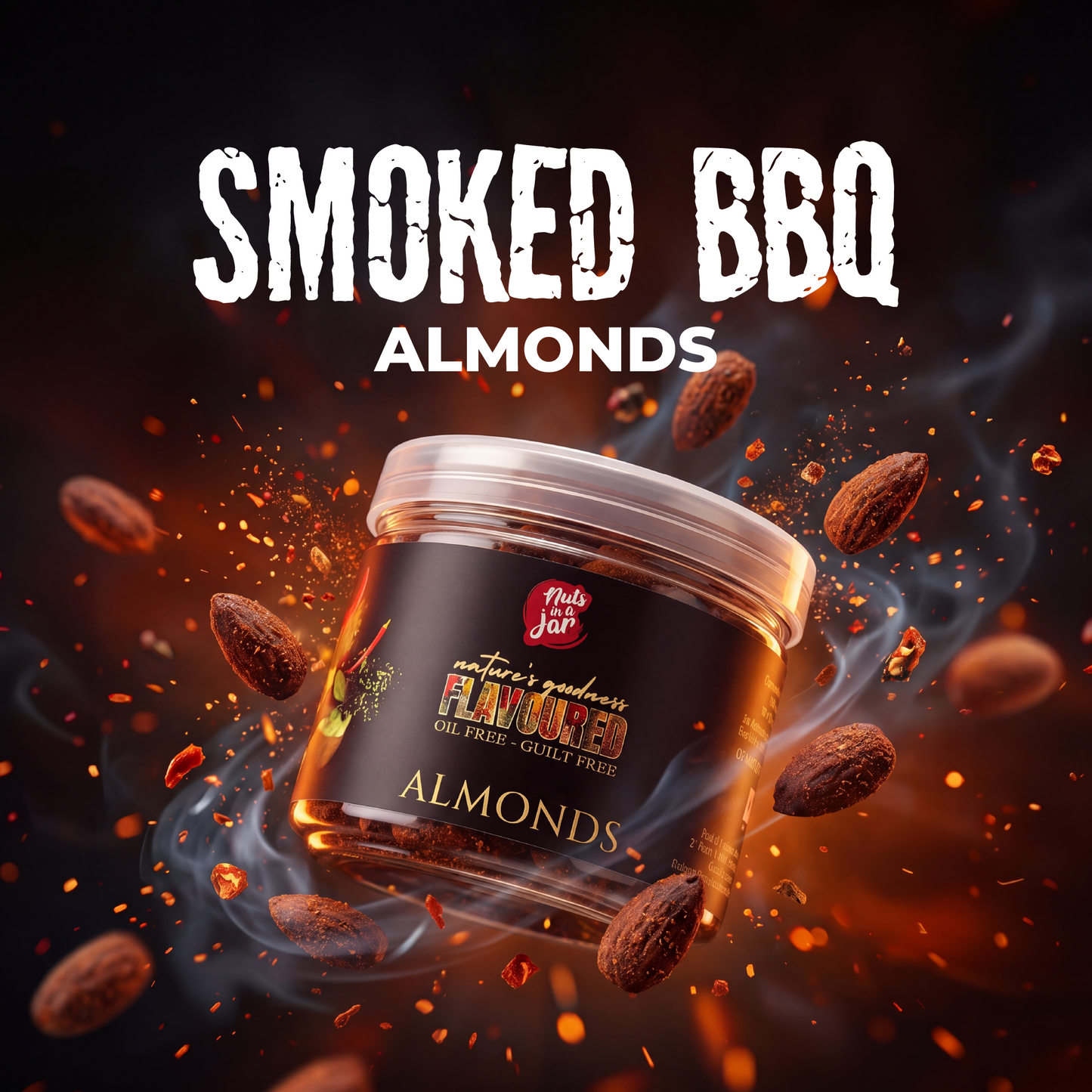Flavoured Premium Smoked BBQ Almonds 250 Grams