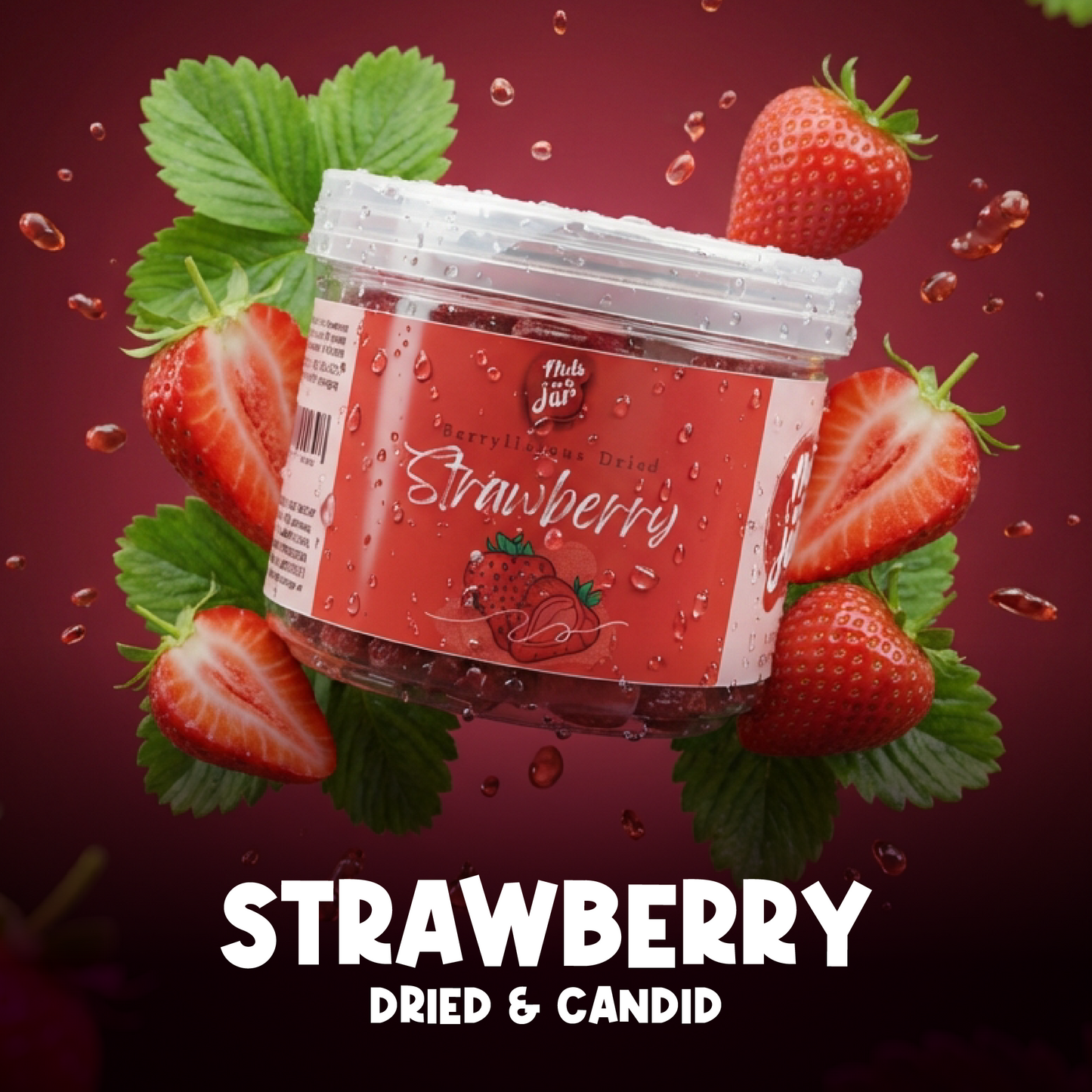 Berrylicious Dried Strawberry Whole – 250 Grams Premium Dried Berries