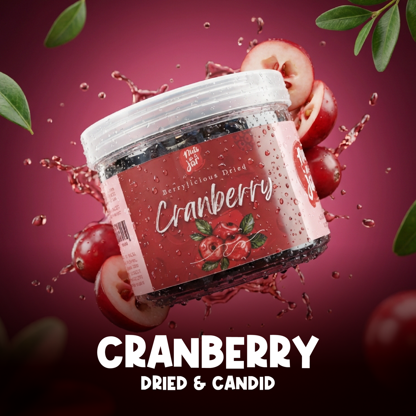 Berrylicious Dried Cranberry Whole – 250 Grams Premium Dried Berries