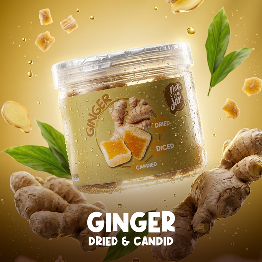 Dried & Candied Ginger Cubes – 250g Sweet & Spicy Ginger Treat