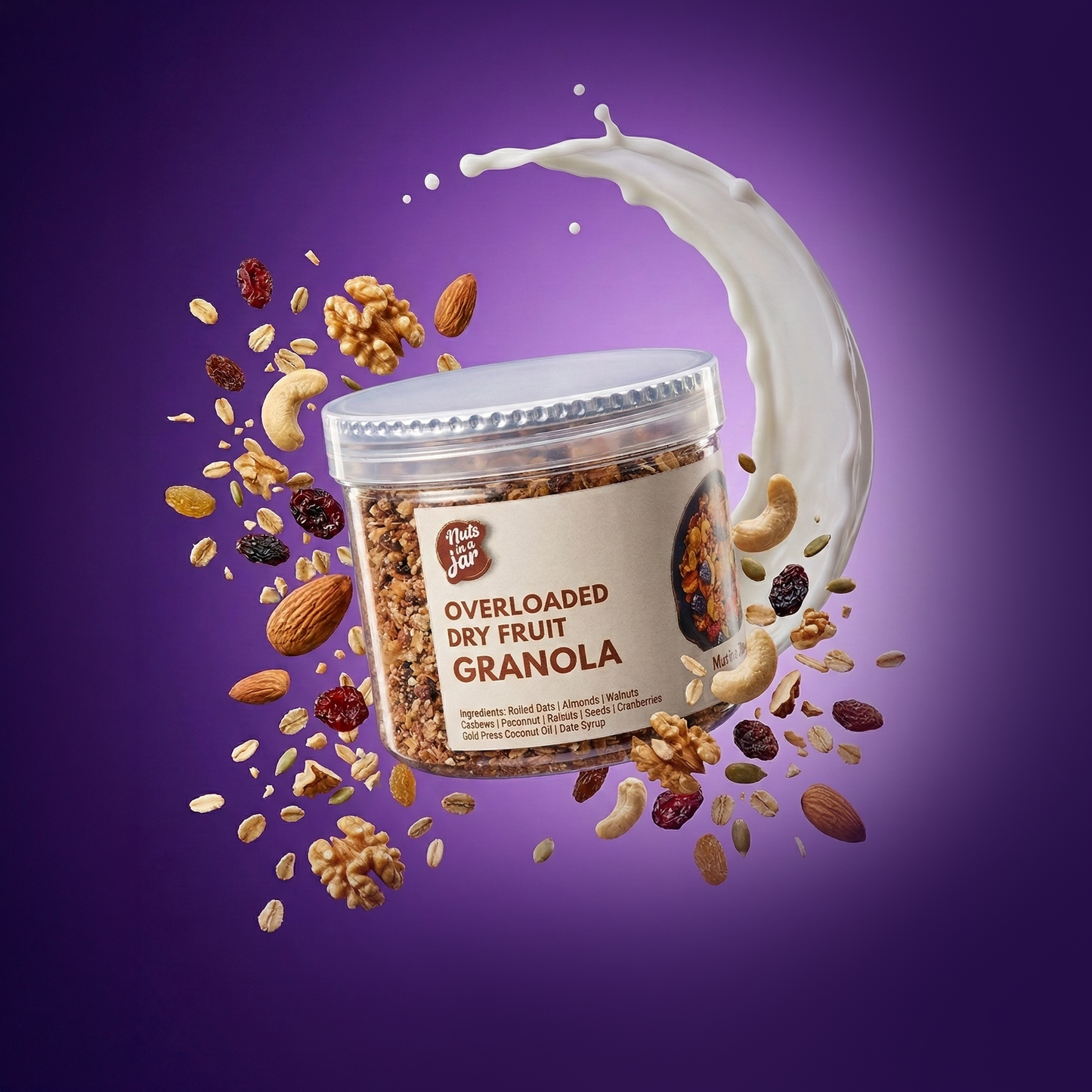 Fully Loaded Dryfruit Granola – 250g Crunchy Breakfast Blend