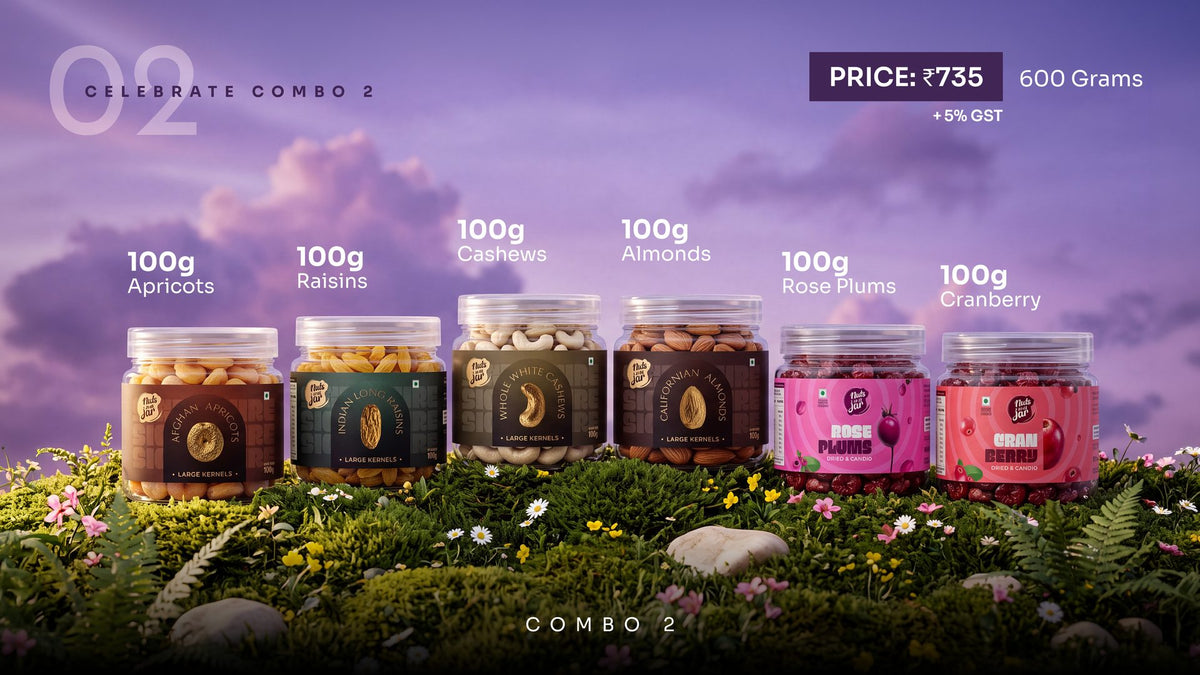 Celebrate Combo 2 — six jars with rose plums and cranberry