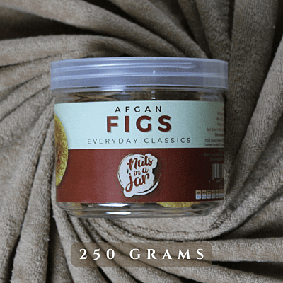 Nuts in a Jar Afgan Figs (Anjeer) Everyday Classics 250 Grams