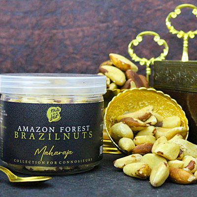 Nuts in a Jar Maharaja Amazon Rain Forest Brazil Nuts 250 Grams