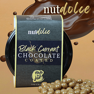 Nut Dolche Chocolate Coated Black Current 100 Grams