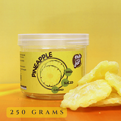 Nuts In a Jar Dried & Candied Pineapple Slices 250 Grams