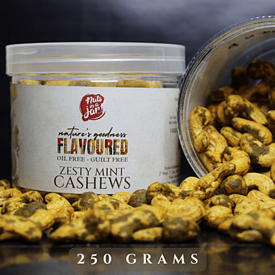 Oil Free Flavoured Zesty Mint Cashews 250 Grams