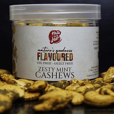 Oil Free Flavoured Zesty Mint Cashews 250 Grams