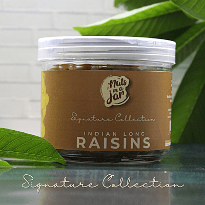 Nuts in a Jar Indian Long Raisins Signature Collection  250 Grams