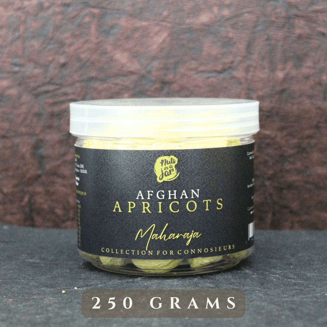Indulge in Opulence Nuts in a Jar Maharaja Afghan Apricots 250 Grams