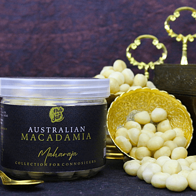 Nuts in a Jar Maharaja Australian Macadamia Nuts 250 Grams