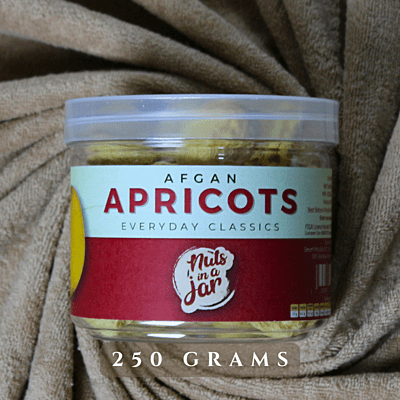 Nuts in a Jar Afghan Apricots Everyday Classics 250 Grams