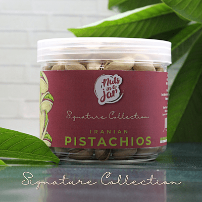 Nuts in a Jar Iranian Pistachios Signature  Collection 250 Grams