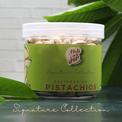 Nuts in a Jar Californian Pistachios Signature collection 250 Grams