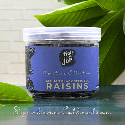 Nuts in a Jar Afghan Black Raisins Seedless Signature 250 Grams