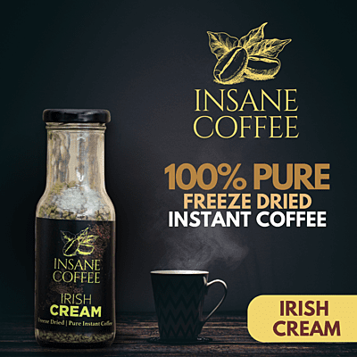 Insane Coffee Freeze Dried Irish Cream 50 Grams