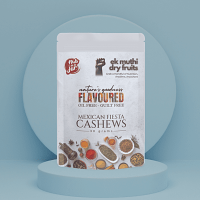 Ek Muthi Dryfruits Oil Free Flavoured Mexican Fiesta Cashew 30 Grams