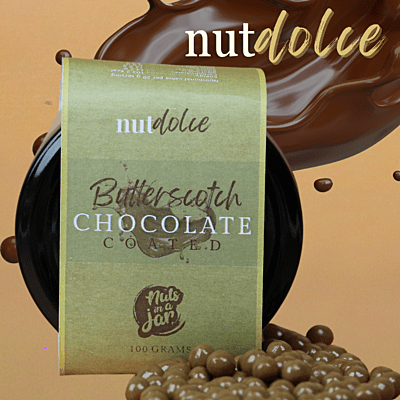 Nut Dolche Chocolate Coated Butter Scotch 100 Grams